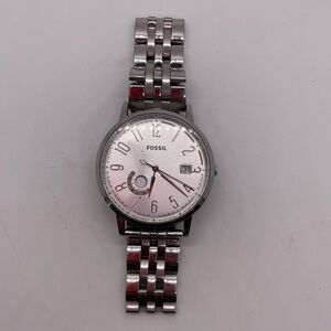 FOSSIL Muse Silver Dial Stainless Steel Ladies Watch ES3787 ⭐️WORKS⭐️